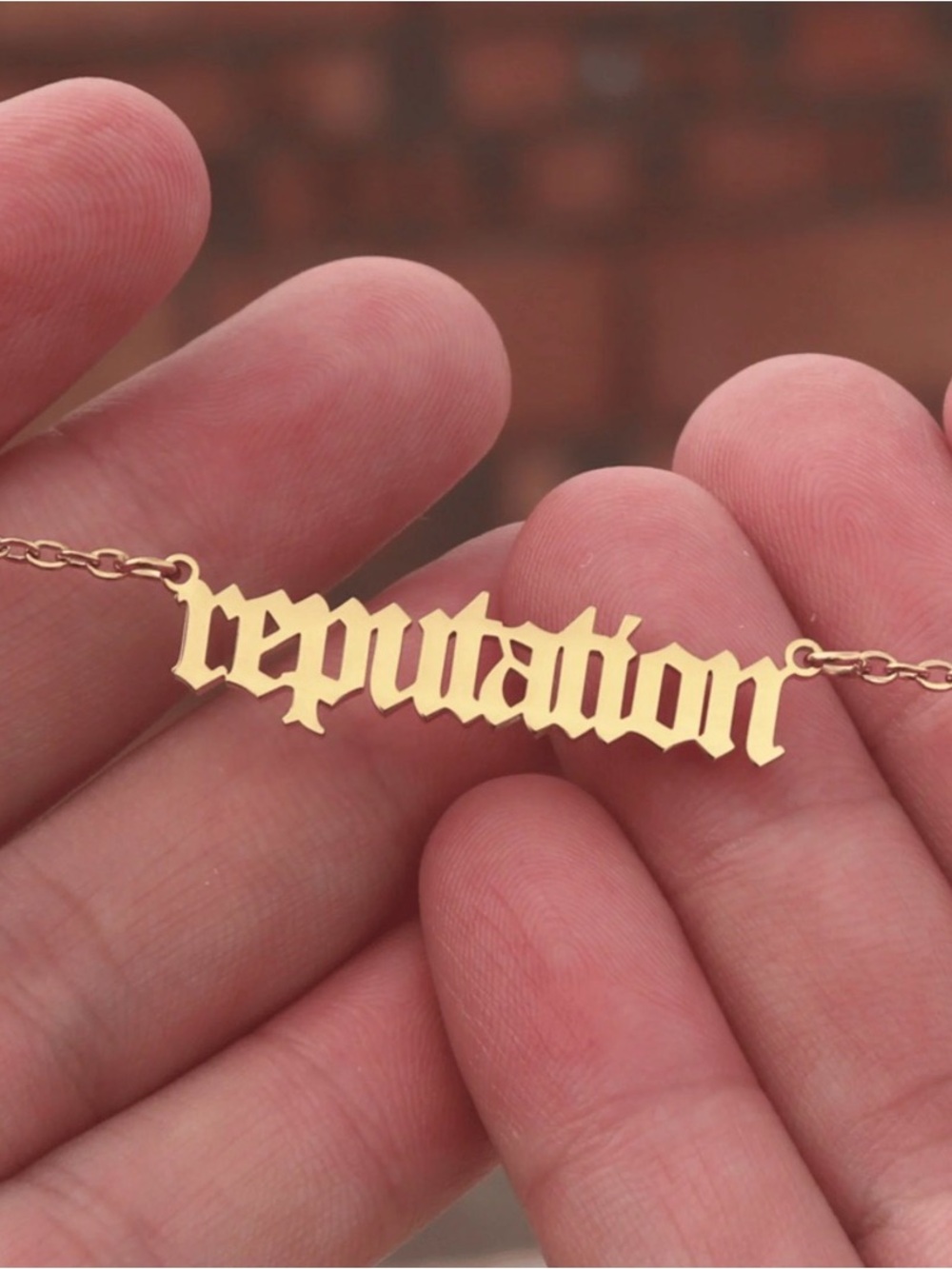 Taylor Swift Reputation Necklace